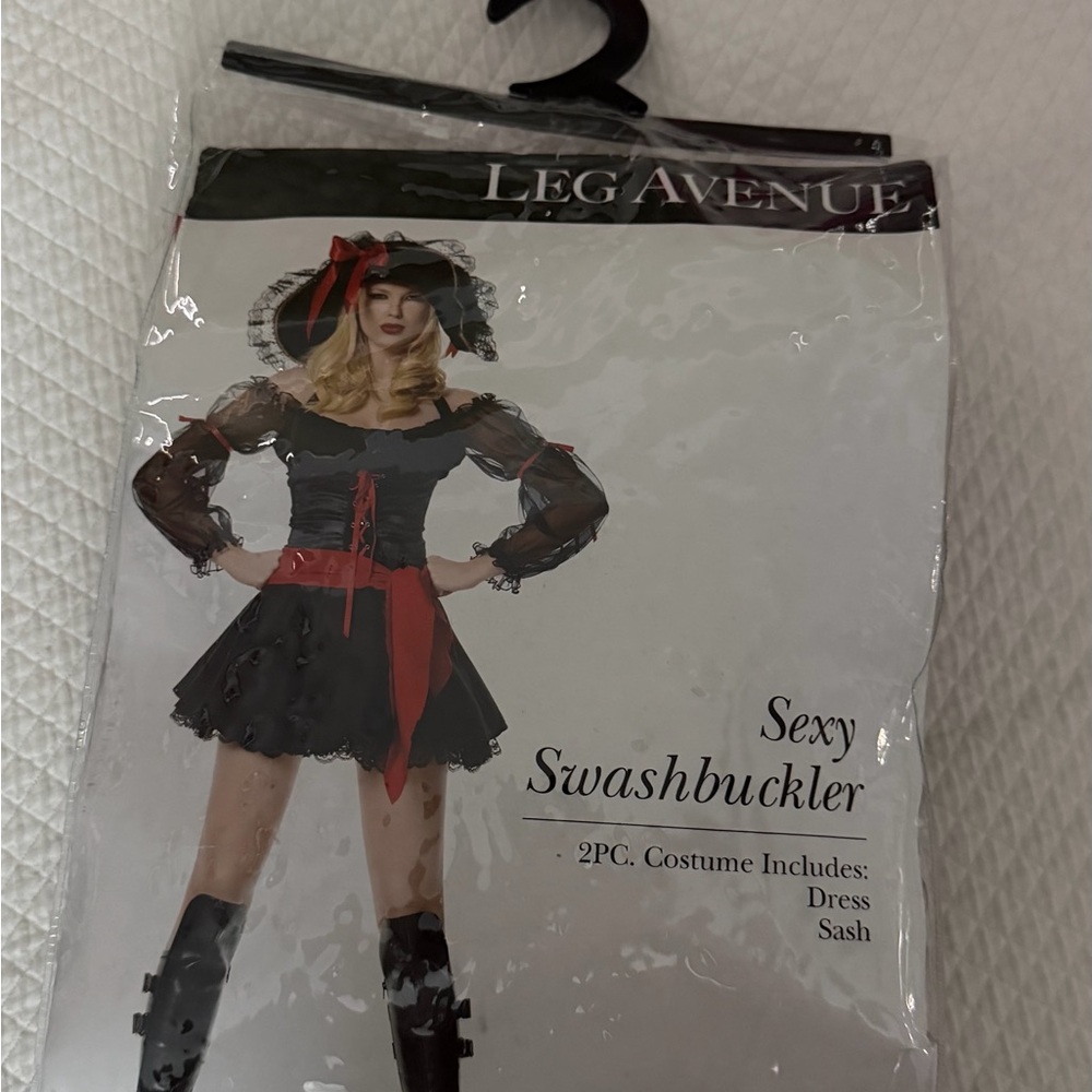 Leg Avenue Black and Red Pirate Costume